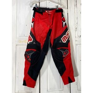 MSR‎ Renegade Motocross Pants Kids Red Black Racing Gear Size 26